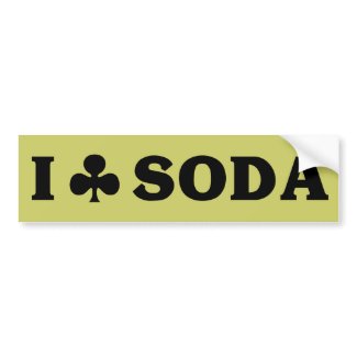 I (club) Soda Bumper Sticker