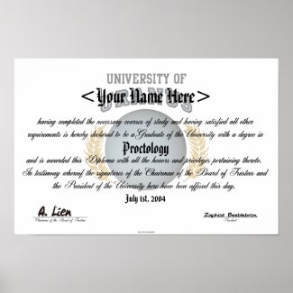 University Of Uranus Diploma