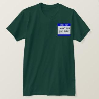 Nametag (Blue) T-Shirt