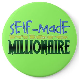 Self-Made (micro) Millionaire Button