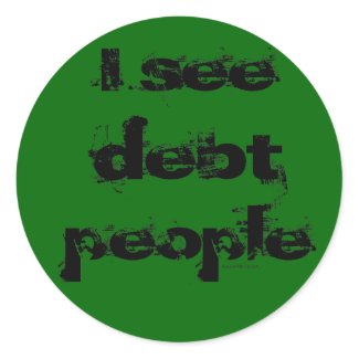 Debt People Sticker